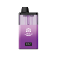 Aura Bar Twist 40k Box of 5 By Crystal Prime - Blueberry Raspberry/Summer Dream