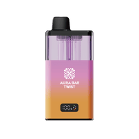 Aura Bar Twist 40k Box of 5 By Crystal Prime - Fruit Bomb/Blue Razz Gummy Bear