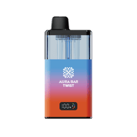 Aura Bar Twist 40k Box of 5 By Crystal Prime - Ice Pop/Juicy Peach