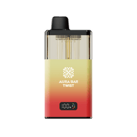 Aura Bar Twist 40k Box of 5 By Crystal Prime - Lemon Lime/Strawberry Raspberry Cherry Ice