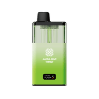 Aura Bar Twist 40k Box of 5 By Crystal Prime - Spearmint/Fresh Mint