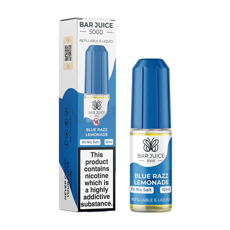 Bar Juice 5000 10ml Nic Salts E - liquids Box of 10 - Blue Razz Lemonade