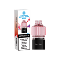 Crystal Prime Aura Bar 10k Replacement Pods Box of 5 - Berry Blaze