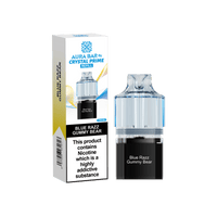 Crystal Prime Aura Bar 10k Replacement Pods Box of 5 - Blue Razz Gummy Bear