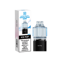 Crystal Prime Aura Bar 10k Replacement Pods Box of 5 - Ice Pop