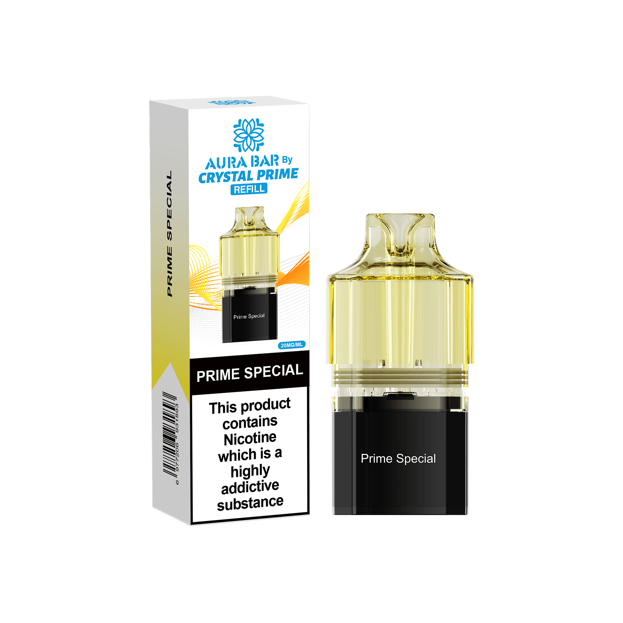 Crystal Prime Aura Bar 10k Replacement Pods Box of 5 - Prime Special