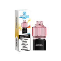 Crystal Prime Aura Bar 10k Replacement Pods Box of 5 - Strawberry Gummy Bear