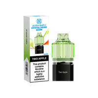 Crystal Prime Aura Bar 10k Replacement Pods Box of 5 - Two Apple