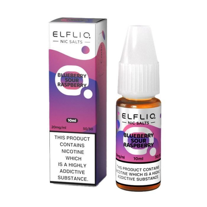Elf Bar Elfliq 10ml Nic Salt - Box of 10 - Blue Sour Raspberry