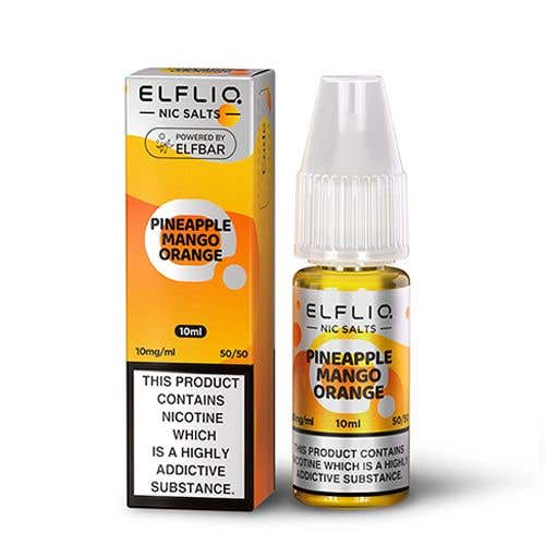 Elf Bar Elfliq 10ml Nic Salt - Box of 10 - Pineapple Mango Orange