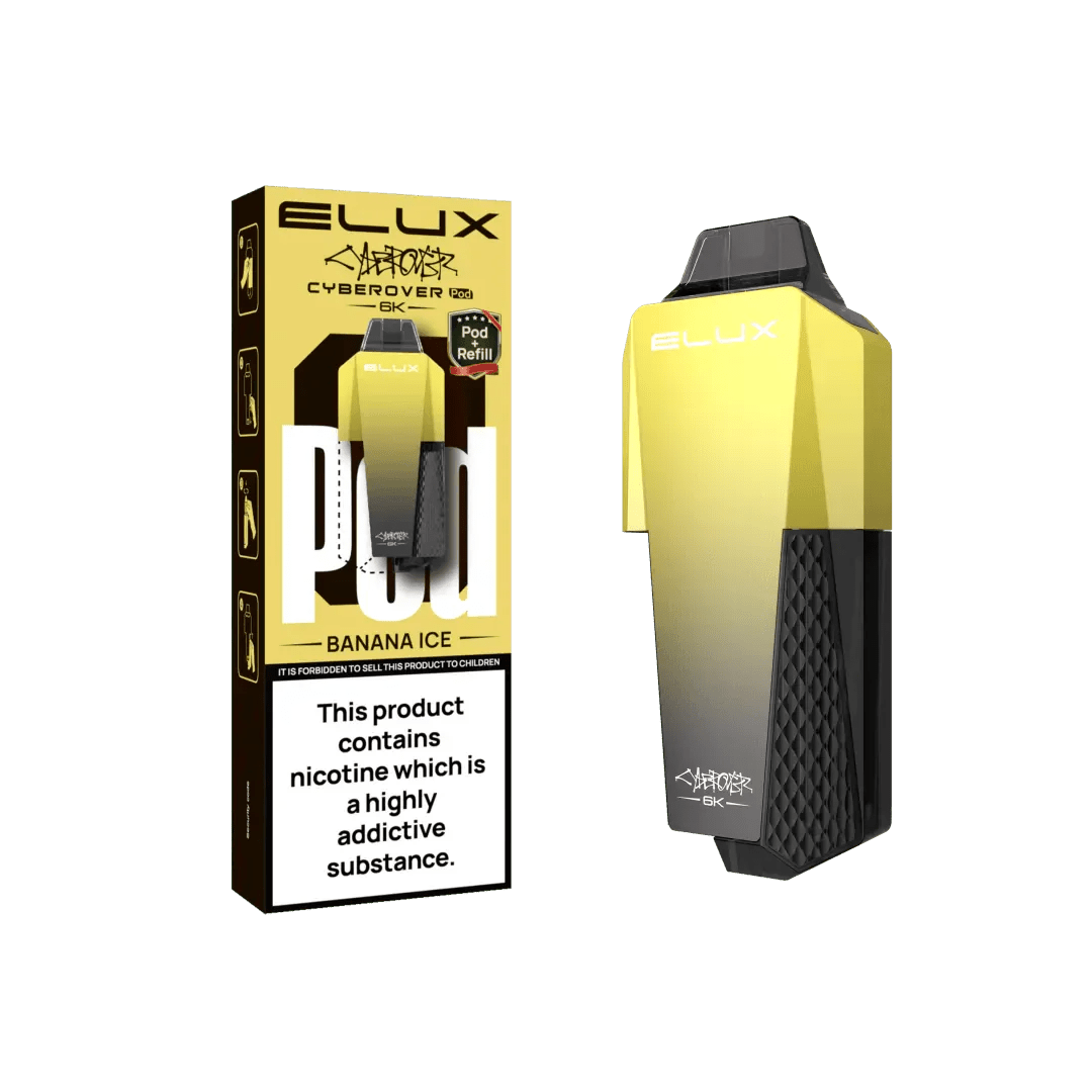 Elux Cyberover 6000 Replacement Pods - Box of 5 - Banana Ice