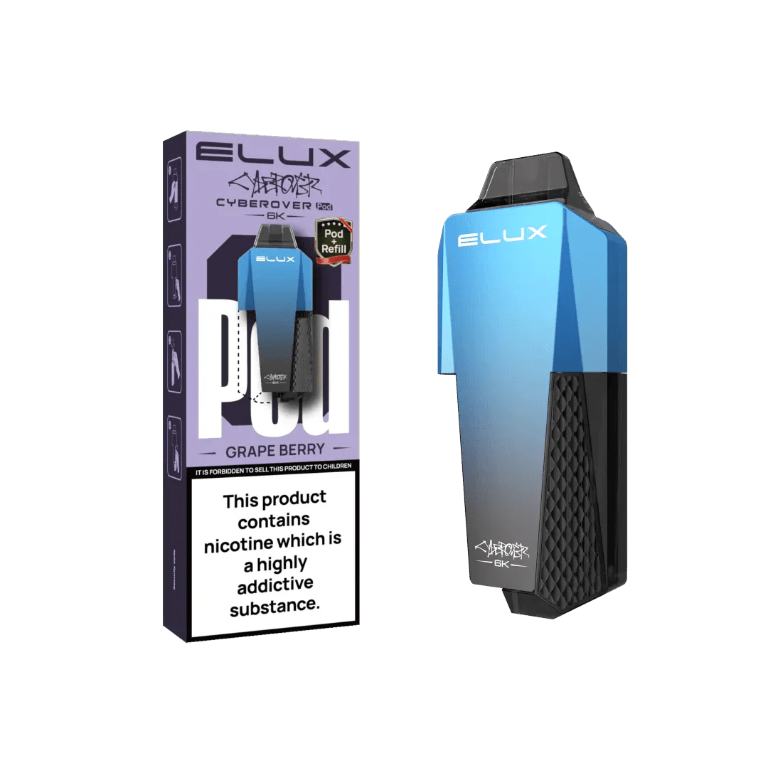 Elux Cyberover 6000 Replacement Pods - Box of 5 - Grape Berry