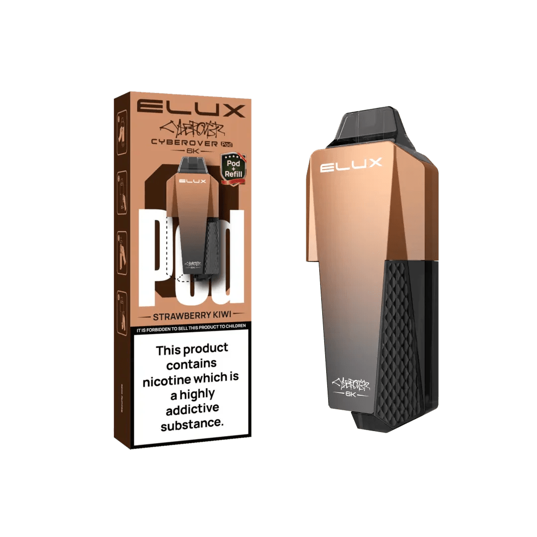 Elux Cyberover 6000 Replacement Pods - Box of 5 - Strawberry Kiwi