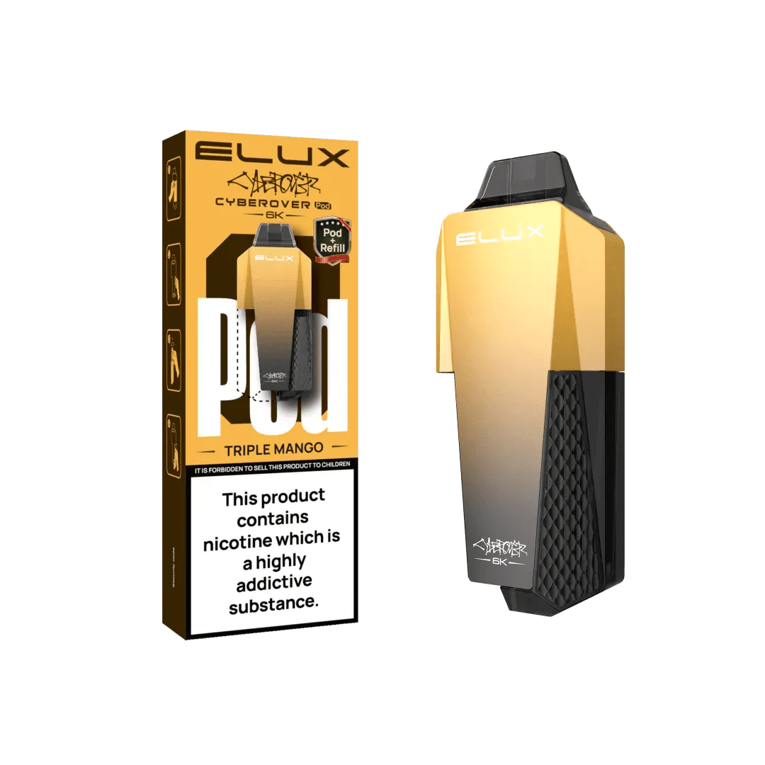 Elux Cyberover 6000 Replacement Pods - Box of 5 - Triple Mango
