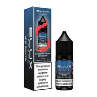 Elux Legend Nic Salts 10ml E - liquids - Box of 10 - Blueberry Cherry Cranberry