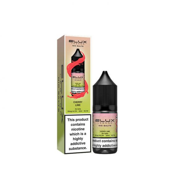 Elux Legend Nic Salts 10ml E - liquids - Box of 10 - Cherry Lime