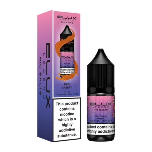Elux Legend Nic Salts 10ml E - liquids - Box of 10 - Fizzy Cherry