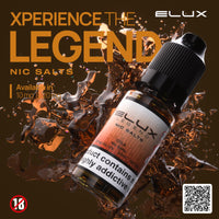 Elux Legend Nic Salts 10ml E - liquids - Box of 10 - Strawberry Watermelon Bubblegum