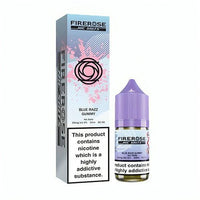 Firerose 5000 10ml Nic Salts E - liquids Box of 10 - Blue Razz Gummy