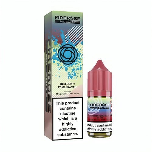 Firerose 5000 10ml Nic Salts E - liquids Box of 10 - Blueberry Pomegranate