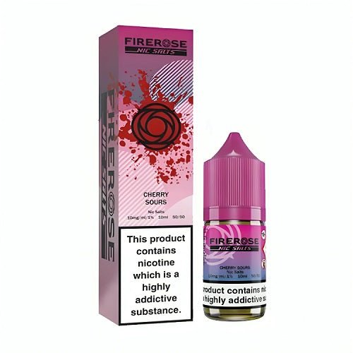 Firerose 5000 10ml Nic Salts E - liquids Box of 10 - Cherry Sours