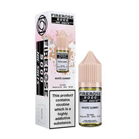 Firerose 5000 10ml Nic Salts E - liquids Box of 10 - White Gummy