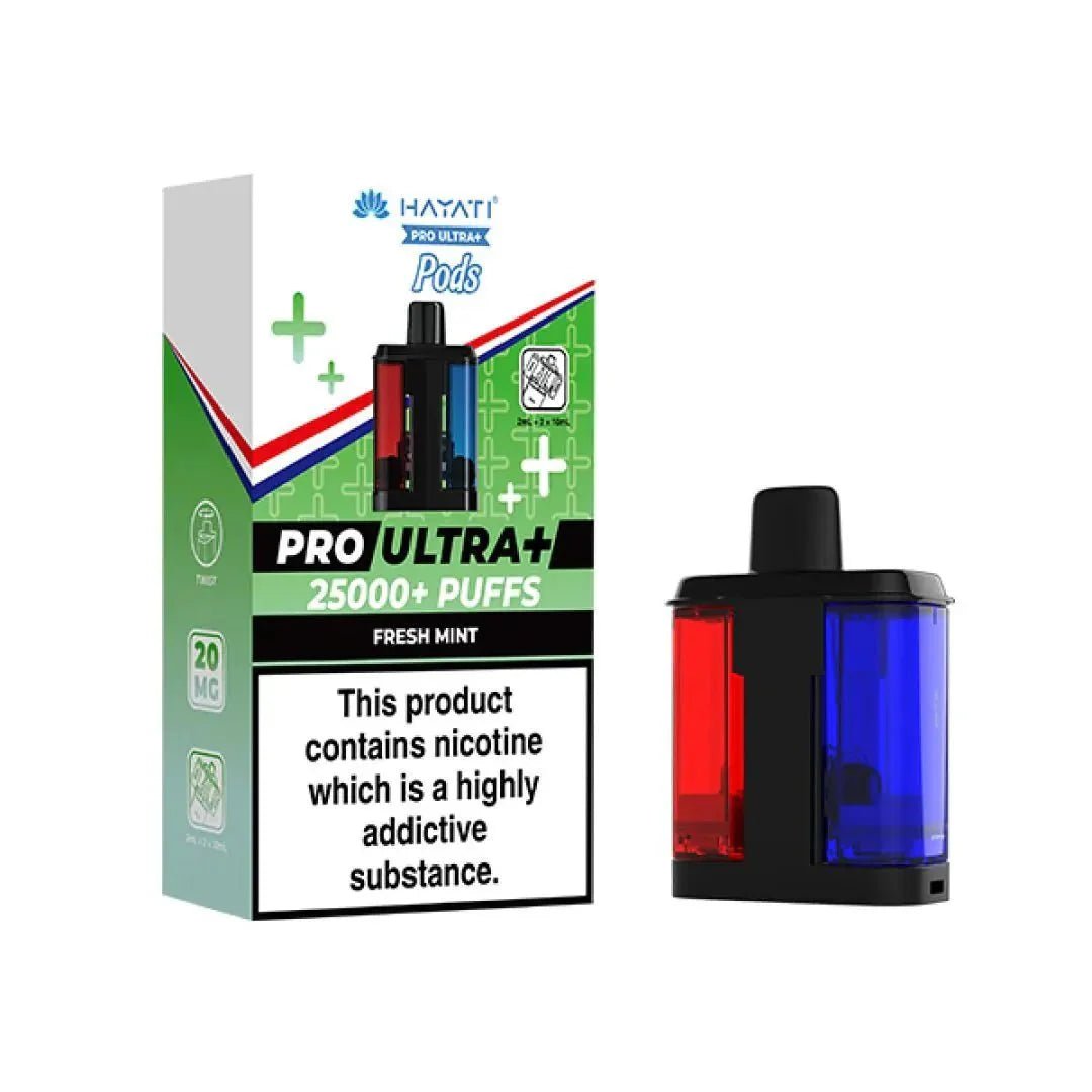 Hayati Pro Ultra Plus 25k Prefilled Pods Pack of 5 - Fresh Mint
