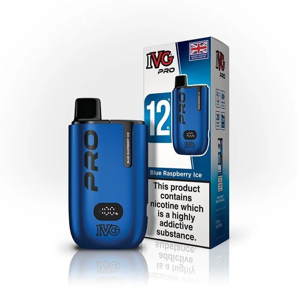 IVG Pro 12 Starter Kit Pack of 5 - Blue Raspberry Ice