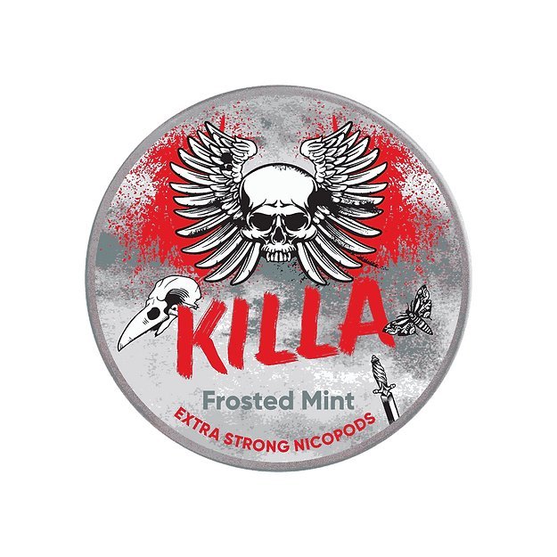 Killa Nicotine Pouches Box of 10 - Frosted Mint