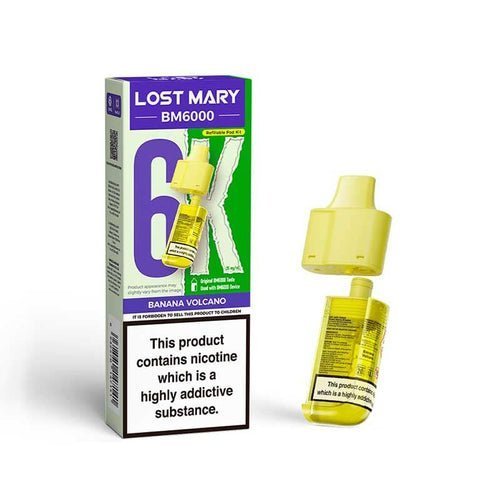 Lost Mary BM6000 Prefilled Pods Pack of 5 - Banana Volcano
