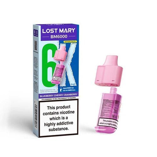 Lost Mary BM6000 Prefilled Pods Pack of 5 - Blueberry Cherry Cranberry