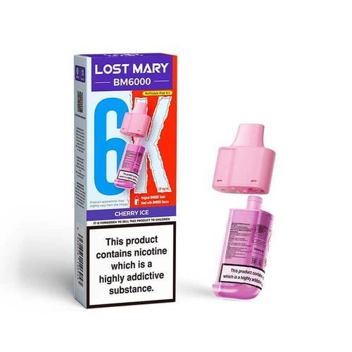 Lost Mary BM6000 Prefilled Pods Pack of 5 - Cherry Ice