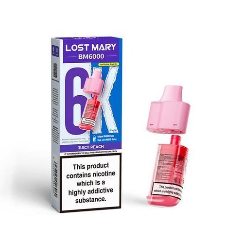 Lost Mary BM6000 Prefilled Pods Pack of 5 - Juicy Peach