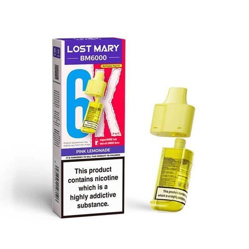 Lost Mary BM6000 Prefilled Pods Pack of 5 - Pink Lemonade