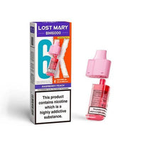 Lost Mary BM6000 Prefilled Pods Pack of 5 - Raspberry Peach