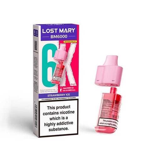 Lost Mary BM6000 Prefilled Pods Pack of 5 - Strawberry Ice