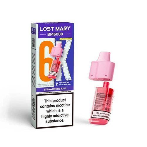 Lost Mary BM6000 Prefilled Pods Pack of 5 - Strawberry Kiwi