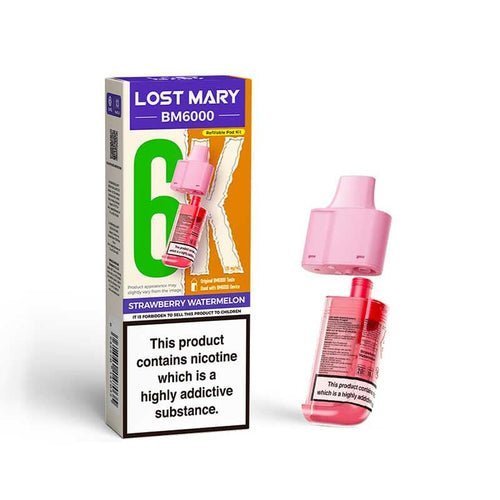 Lost Mary BM6000 Prefilled Pods Pack of 5 - Strawberry Watermelon