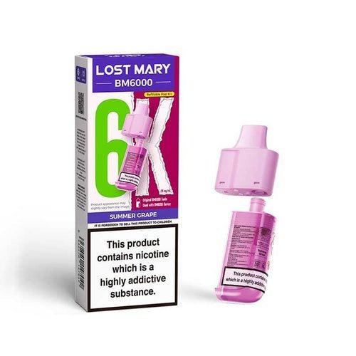 Lost Mary BM6000 Prefilled Pods Pack of 5 - Summer Grape