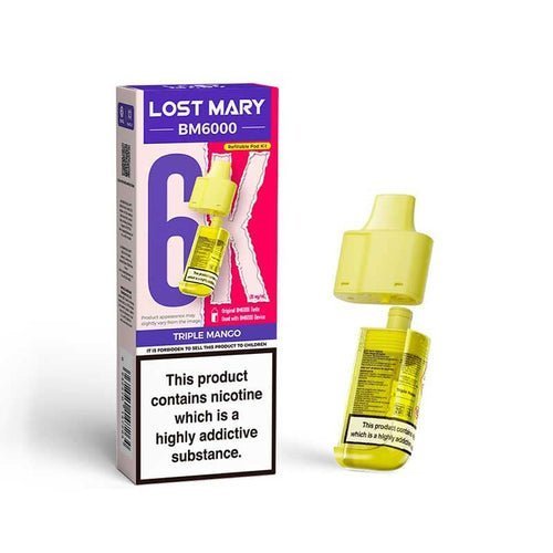 Lost Mary BM6000 Prefilled Pods Pack of 5 - Triple Mango