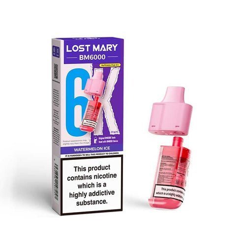 Lost Mary BM6000 Prefilled Pods Pack of 5 - Watermelon Ice