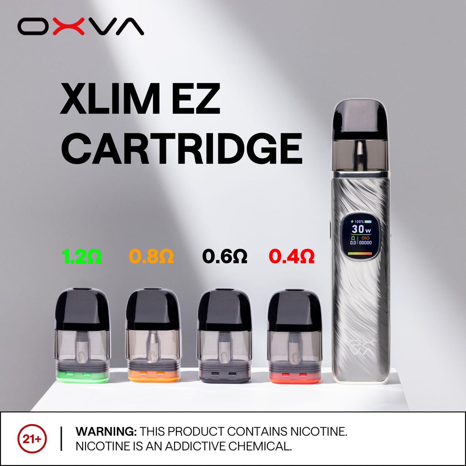 Oxva Xlim EZ Cartridges Pods Pack of 3 - 0.4ohm (26 - 30W)