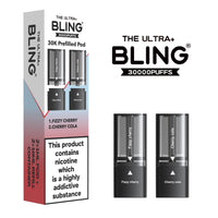 The Bling Ultra Plus 30k Replacement Pods Pack of 5 - Fizzy Cherry/Cherry Cola