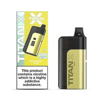 Titan 10000 X Prefilled Vape Pod Kit - Box of 5 - Banana Ice