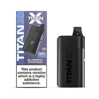 Titan 10000 X Prefilled Vape Pod Kit - Box of 5 - Blue Sour Razz