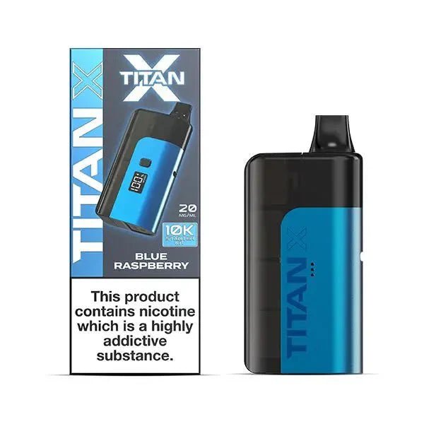 Titan 10000 X Prefilled Vape Pod Kit - Box of 5 - Blueberry Raspberry