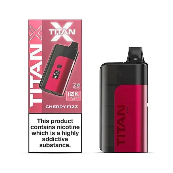 Titan 10000 X Prefilled Vape Pod Kit - Box of 5 - Cherry Fizz