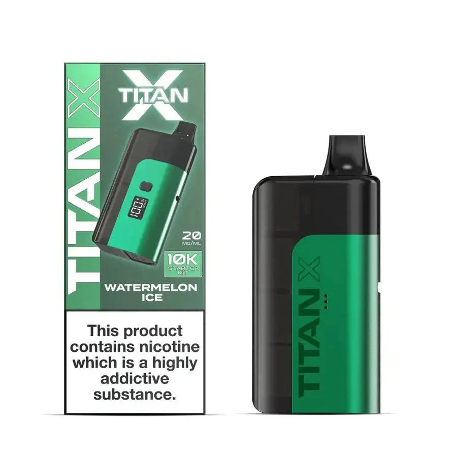 Titan 10000 X Prefilled Vape Pod Kit - Box of 5 - Watermelon Ice