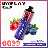 Vaplay VP6000 Prefilled Pod Vape Kit Box of 5 - Blueberry Sour Raspberry