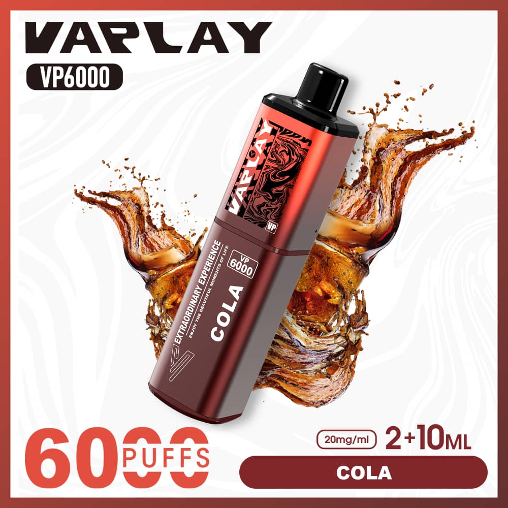 Vaplay VP6000 Prefilled Pod Vape Kit Box of 5 - Cola